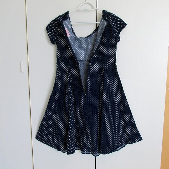 Heartbreaker Navy Blue "Beverly" 1950s-Style Dress - Picture 7 of 10